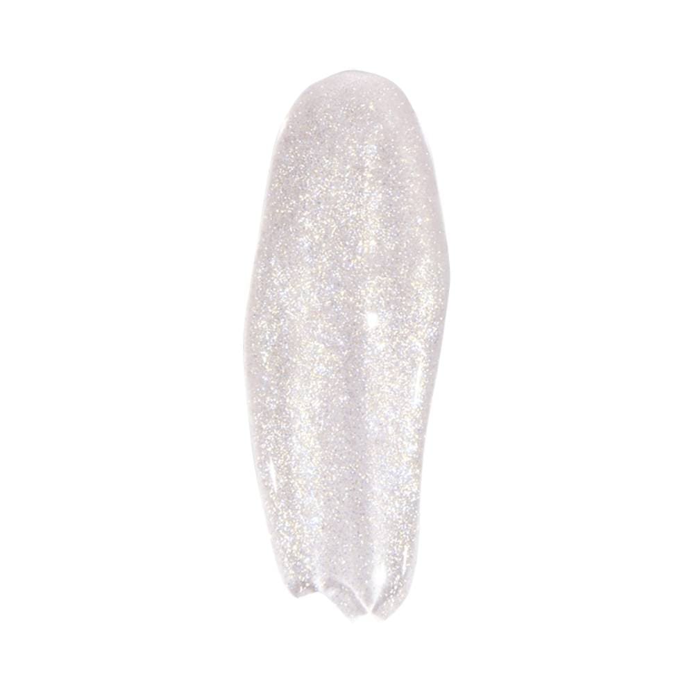 Swatch do Lip Glitter Dailus Holo Bomb mostrando partículas holográficas