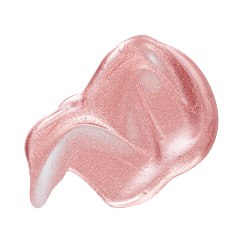 Close da textura cremosa e brilhante do Iluminador Bauny Soft Glow Sunlight