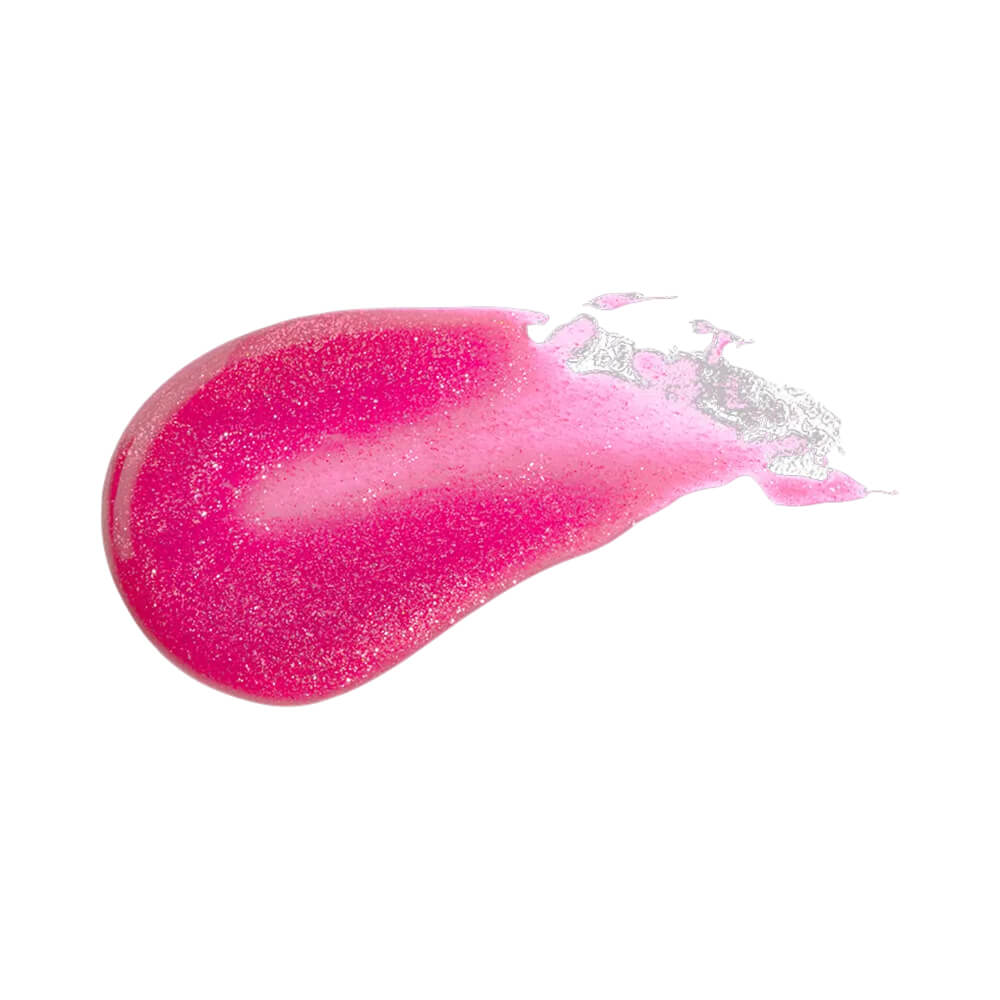 Gota do gloss Bauny Hidra Luminous Blossom Glow mostrando textura e brilho