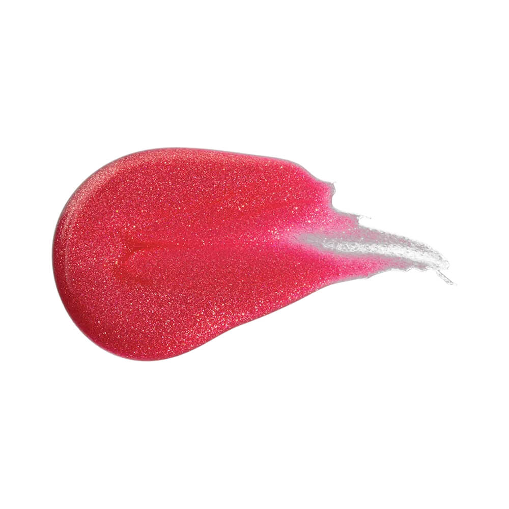 Amostra do gloss Bauny Hidra Luminous Chic Glow mostrando textura cremosa e brilho