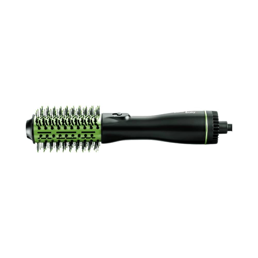 Escova modeladora Taiff Easy Green vista lateral mostrando cerdas e design