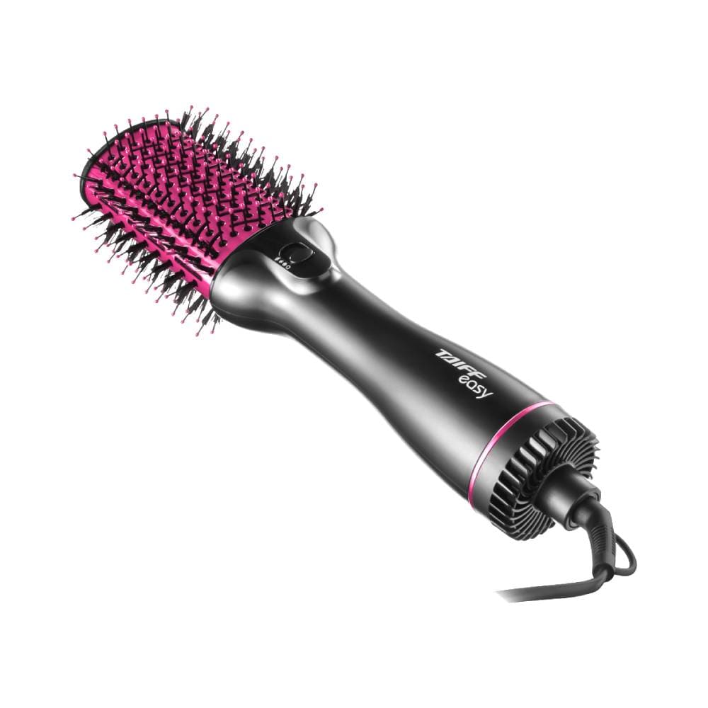 Detalhe da Escova Taiff Oval Easy Pink mostrando corpo e cabo