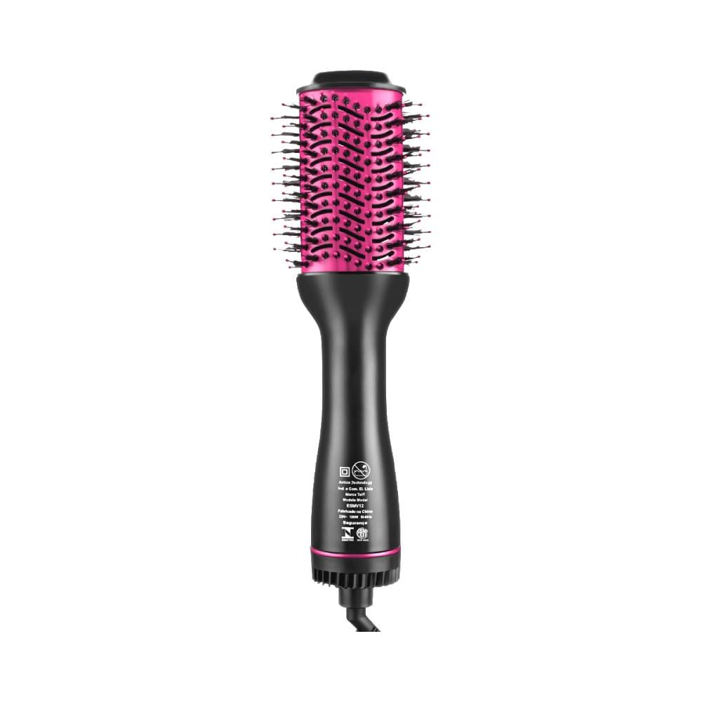 Escova modeladora Taiff Oval Easy Pink com cabo giratório e cerdas com pontas rosa