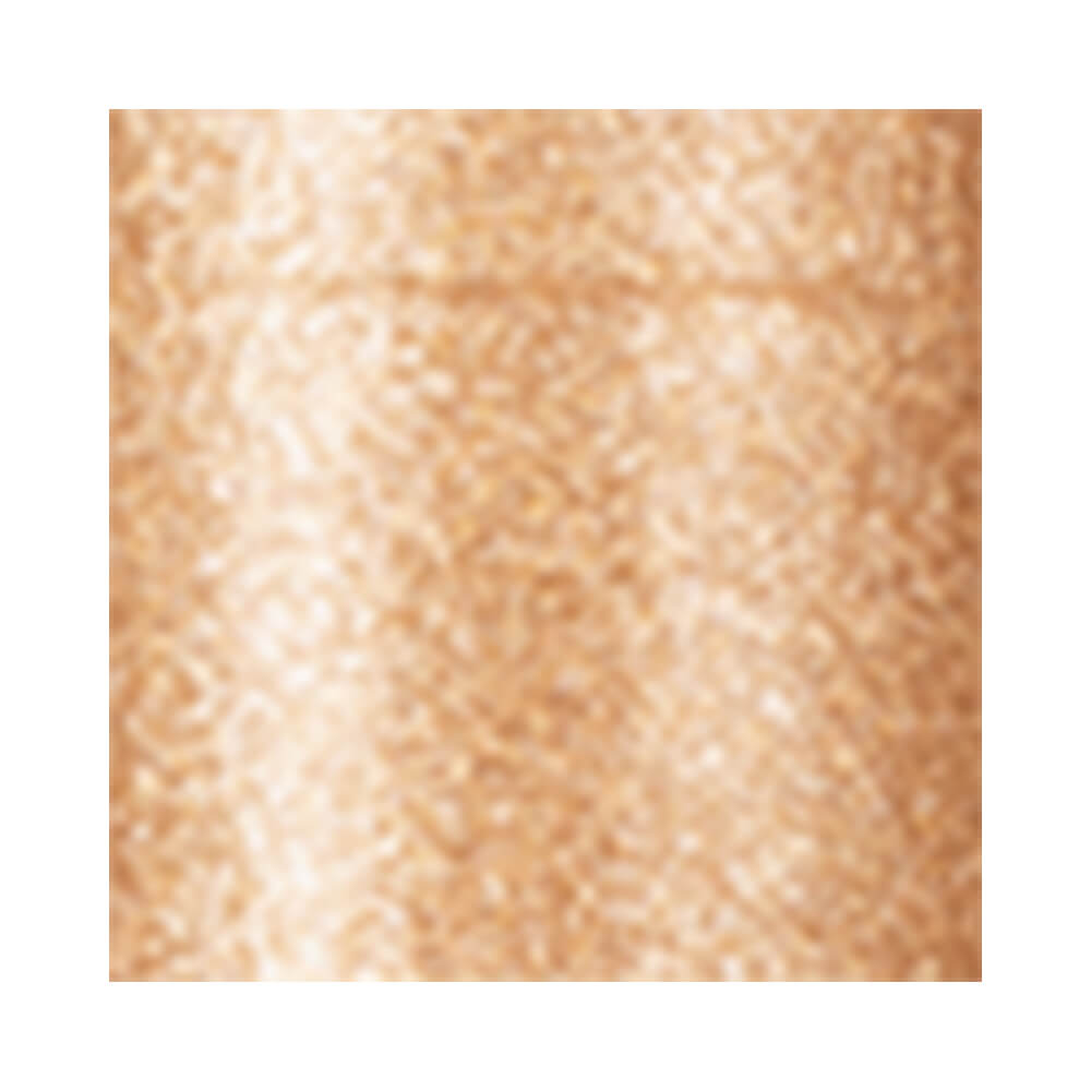 Close da textura dourada metálica do iluminador Ruby Rose Shine Stone Stick