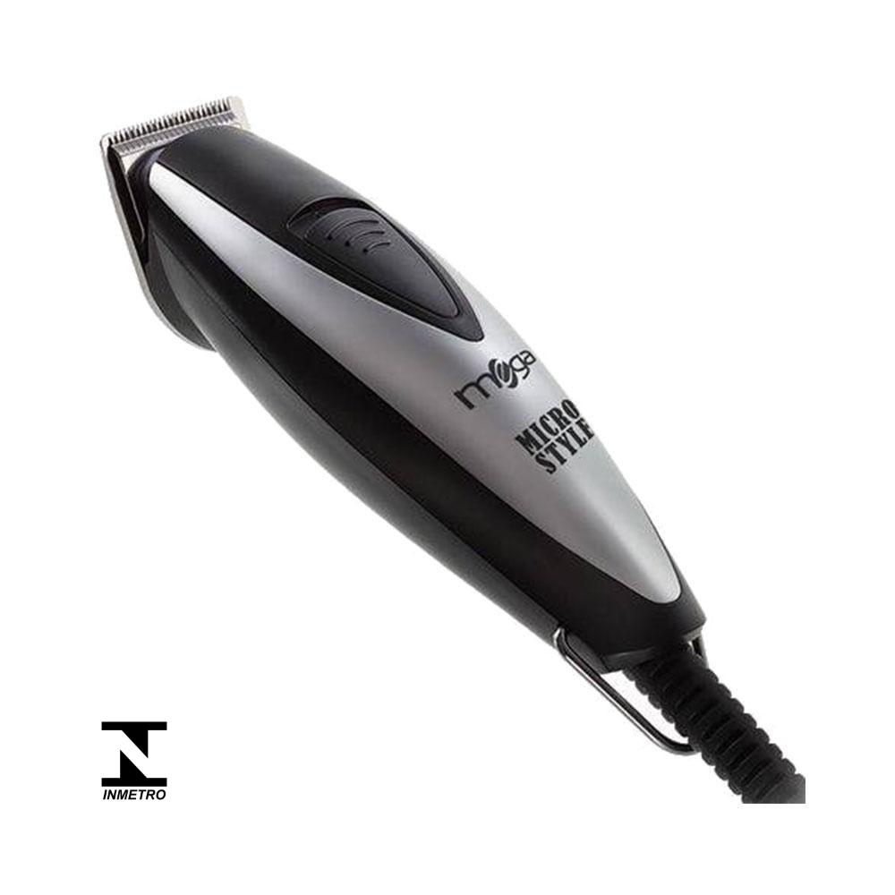 Máquina Mega Micro Style com selo INMETRO e detalhes do botão