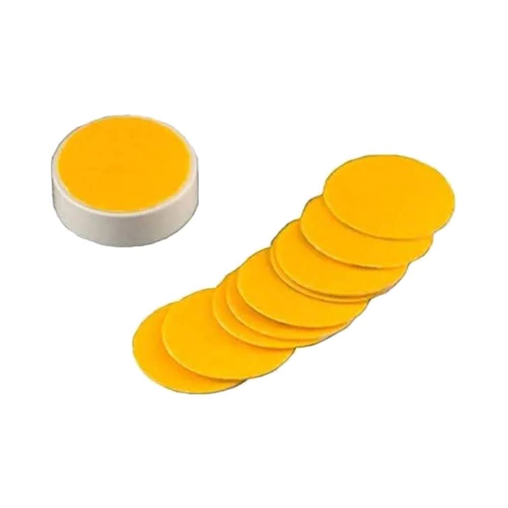 Refil de lixas Taiff Pedicuro Soft Feet - discos abrasivos amarelos e suporte branco