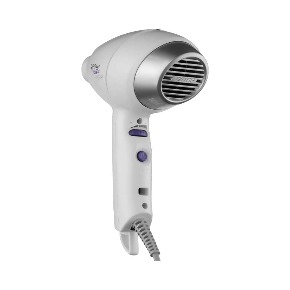 Detalhe do pedicuro Taiff Soft Feet com lixa instalada e botões lilás