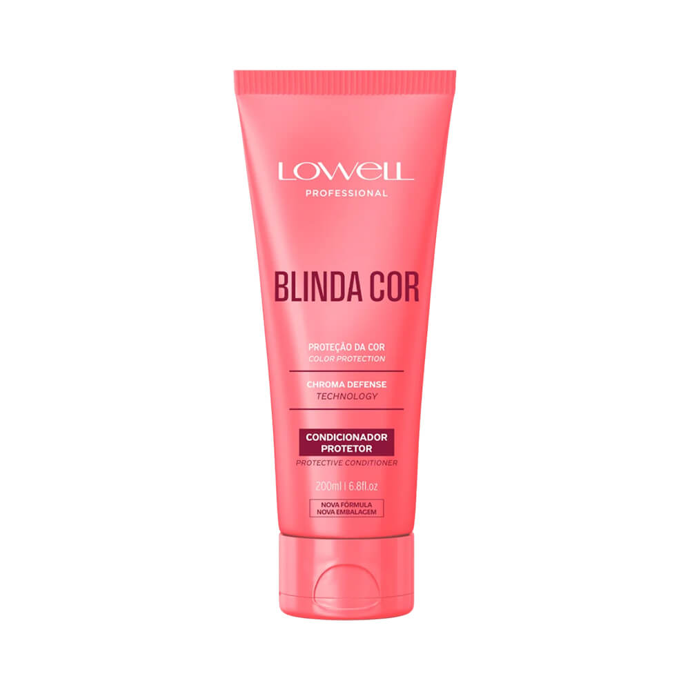Condicionador Protetor Lowell Blinda Cor 200ml - embalagem rosa vibrante