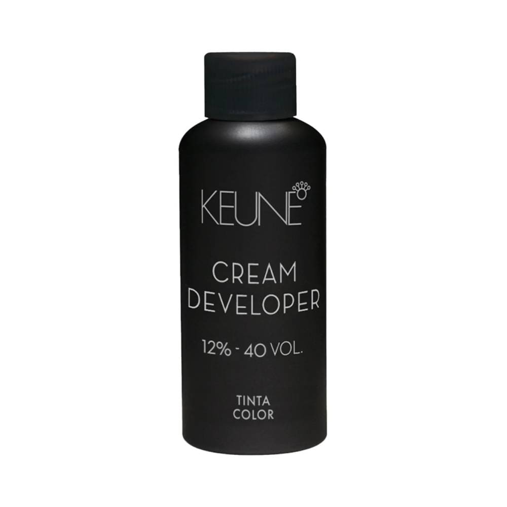 Frasco Keune Tinta Developer 40 Volumes 60ml em fundo branco