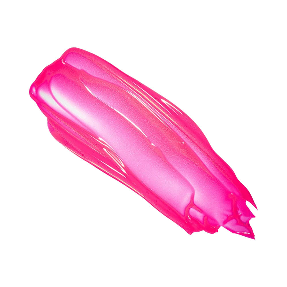 Close da textura e cor pink vibrante do Lip Tint Bauny mostrando acabamento cremoso