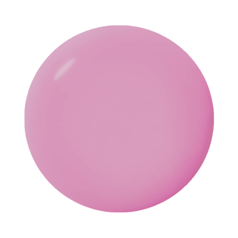 Amostra da cor rosa cremoso do esmalte Cora Essenciais Cremoso July