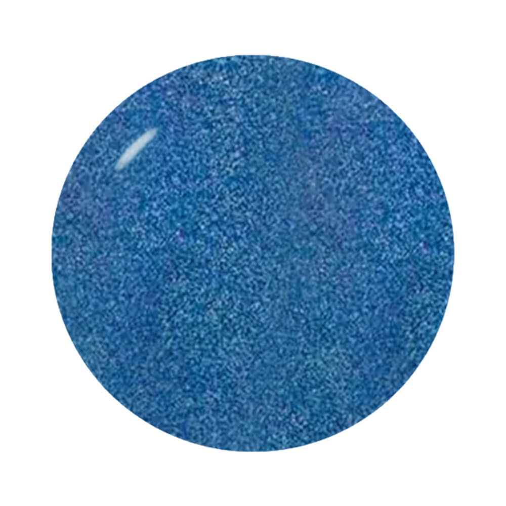 Amostra da cor azul metálico do Esmalte Cora Metal Blue