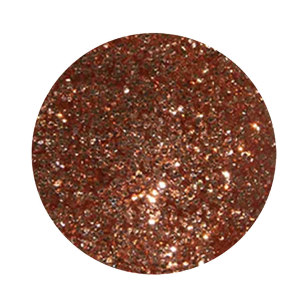 Plano fechado da textura glitter do Esmalte Cora New Glitter Cooper