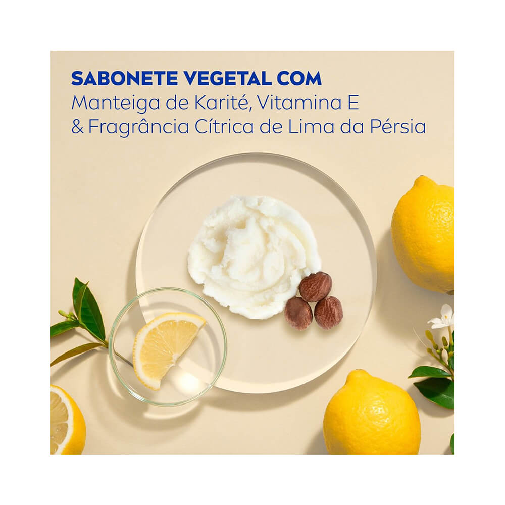 Ingredientes do sabonete NIVEA: manteiga de karité e lima da Pérsia