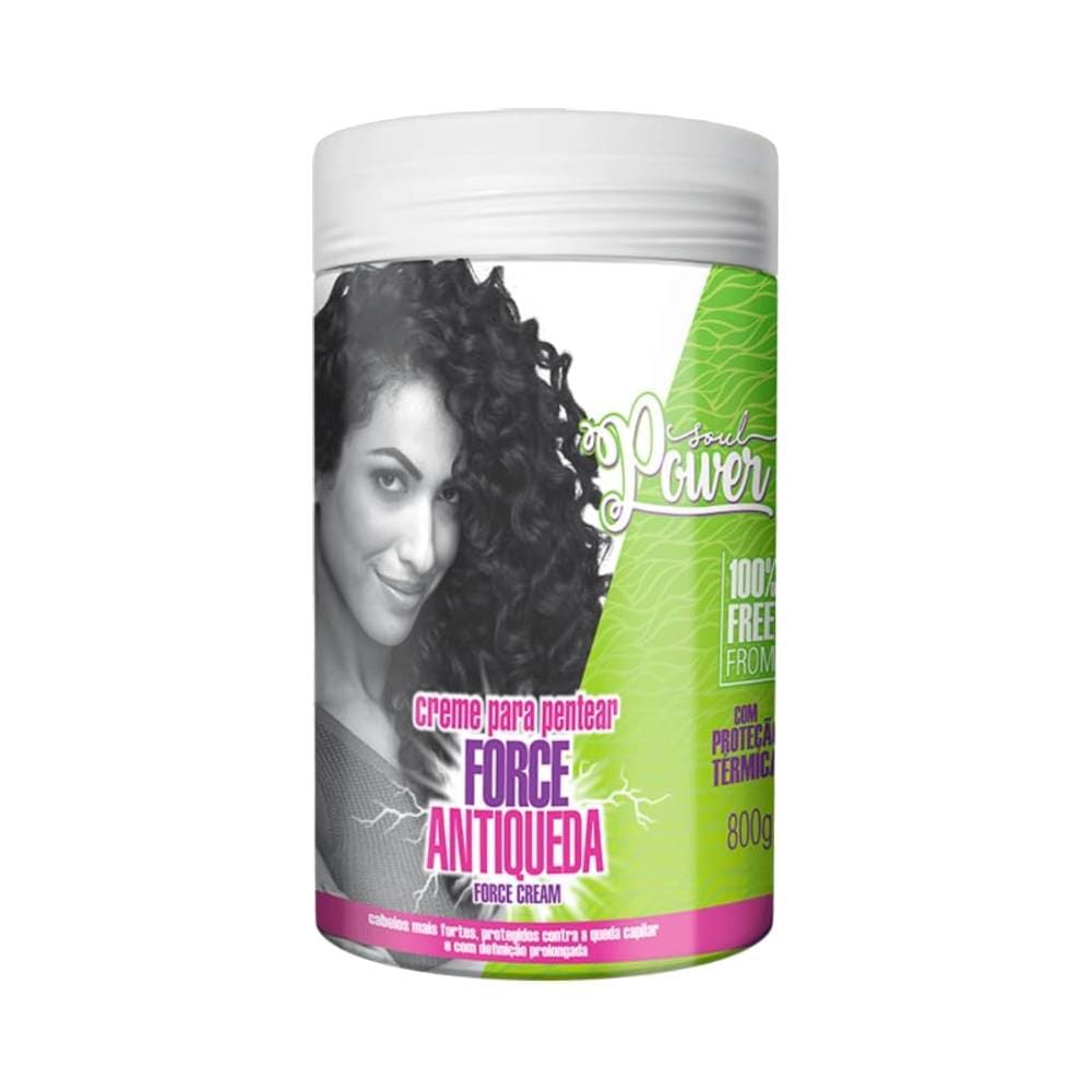 Creme para Pentear Soul Power Force Antiqueda 800g - embalagem frontal