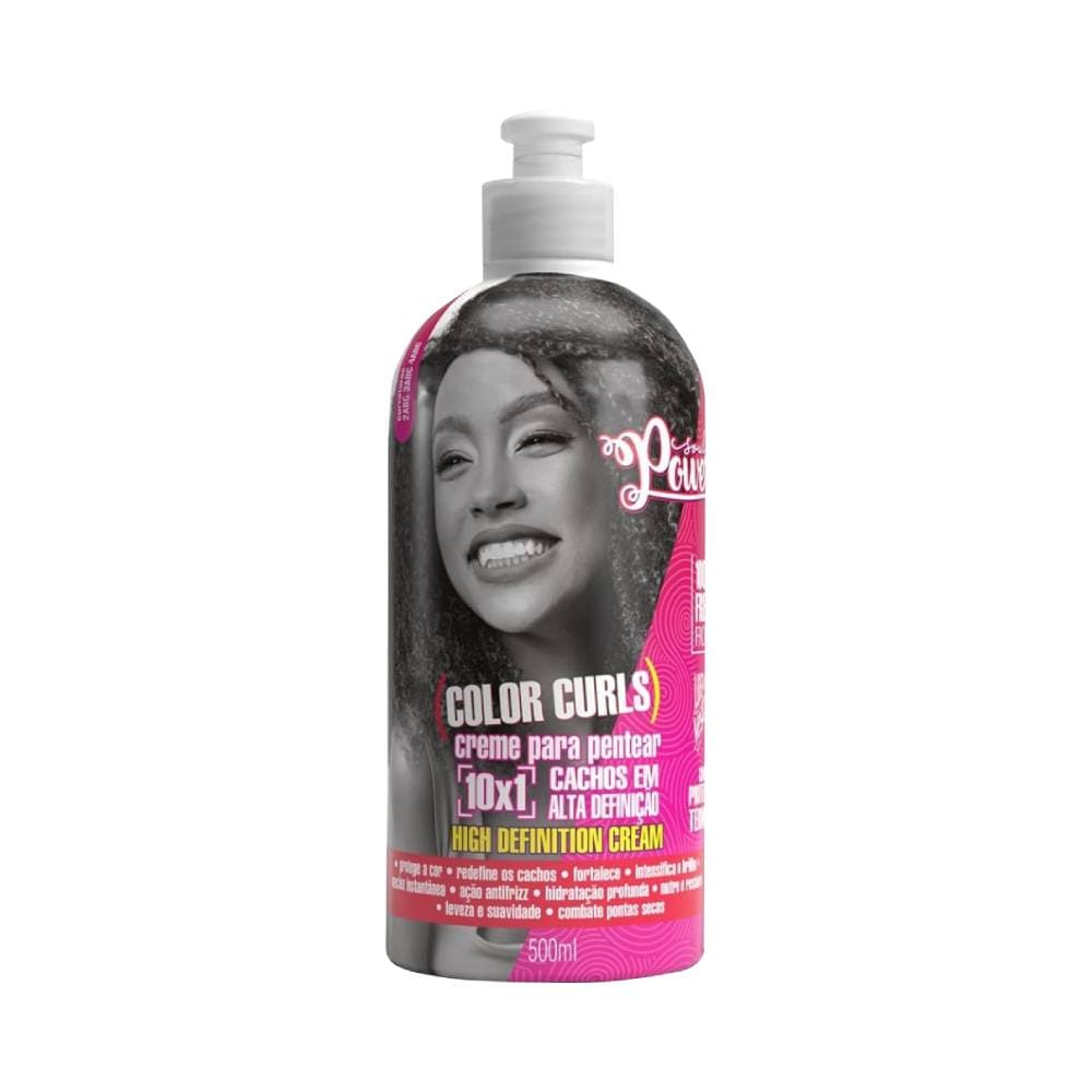 Frontal da embalagem do Creme de Pentear Beauty Color Soul Power Color Curls 500ml