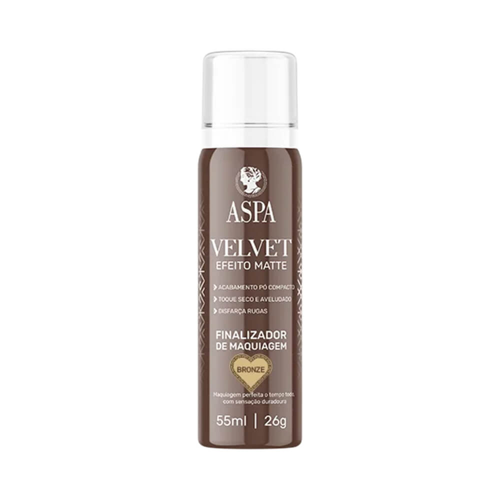 Fixador de Maquiagem Aspa Velvet Finalizador Bronze Matte 55ml - imagem frontal