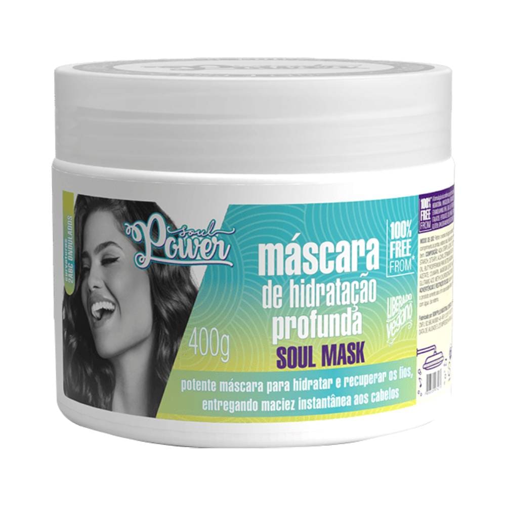 Pote da Máscara Soul Power Hidratação Profunda 400g