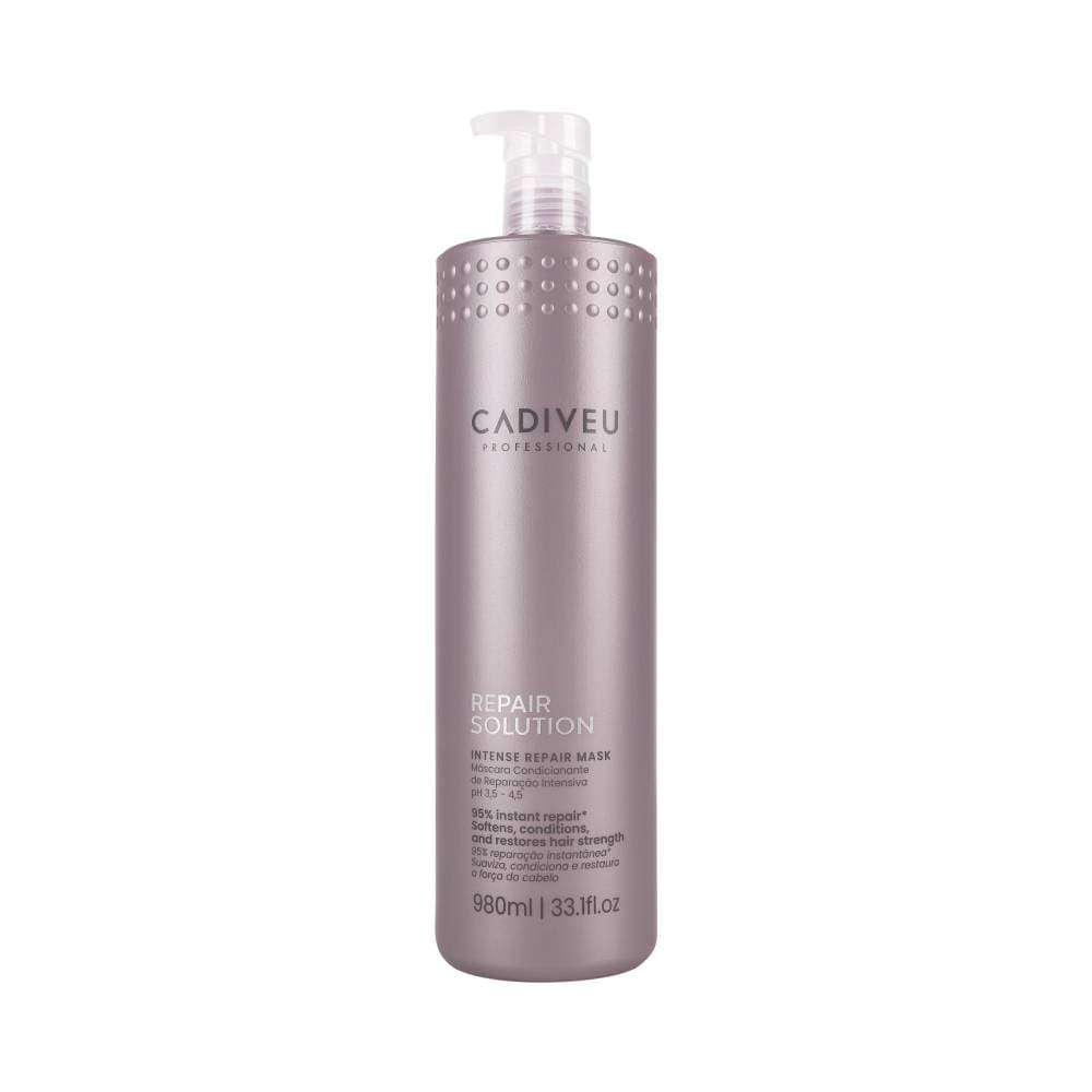 Frontal da embalagem Máscara Cadiveu Repair Solution 980ml