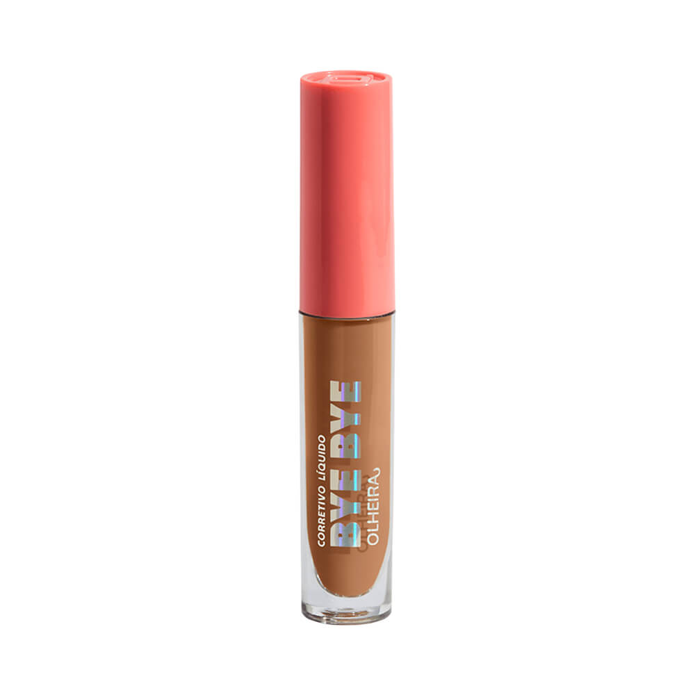 Corretivo Dailus D.8 Médio em tubo transparente com tampa rosa coral