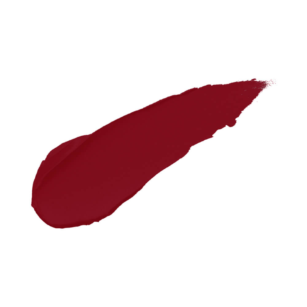 Swatch Batom Mari Maria Creamy Matte Red Carpet tom vermelho intenso