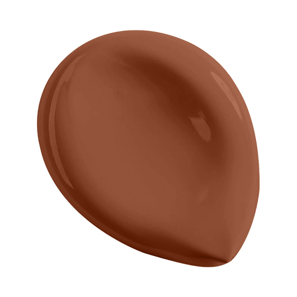 Gota da base Velvet Skin tom Canela mostrando textura cremosa e acabamento matte