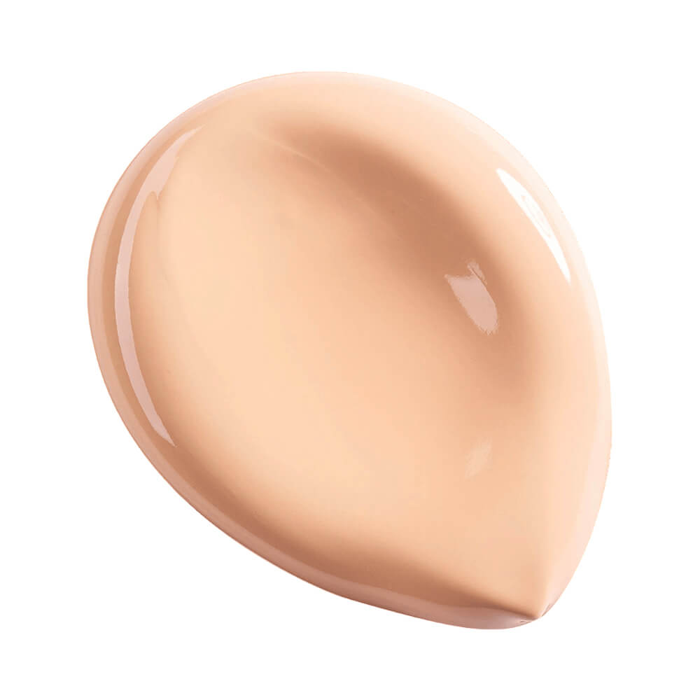 Gota da base Mari Maria Velvet Skin cor Bege Claro 1 mostrando textura cremosa