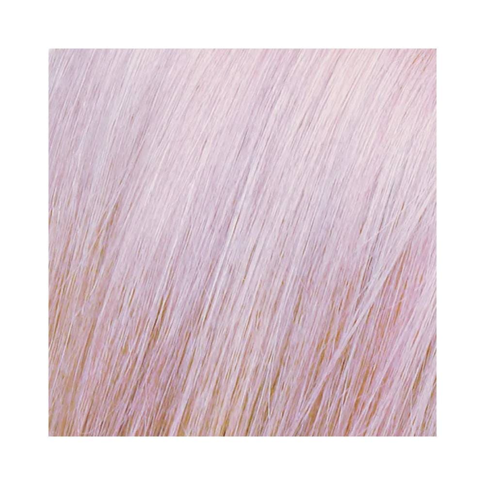 Tonalizante Altamoda 10.21 Louro Extra Claro Irisé - close em fios iluminados com nuances irisadas