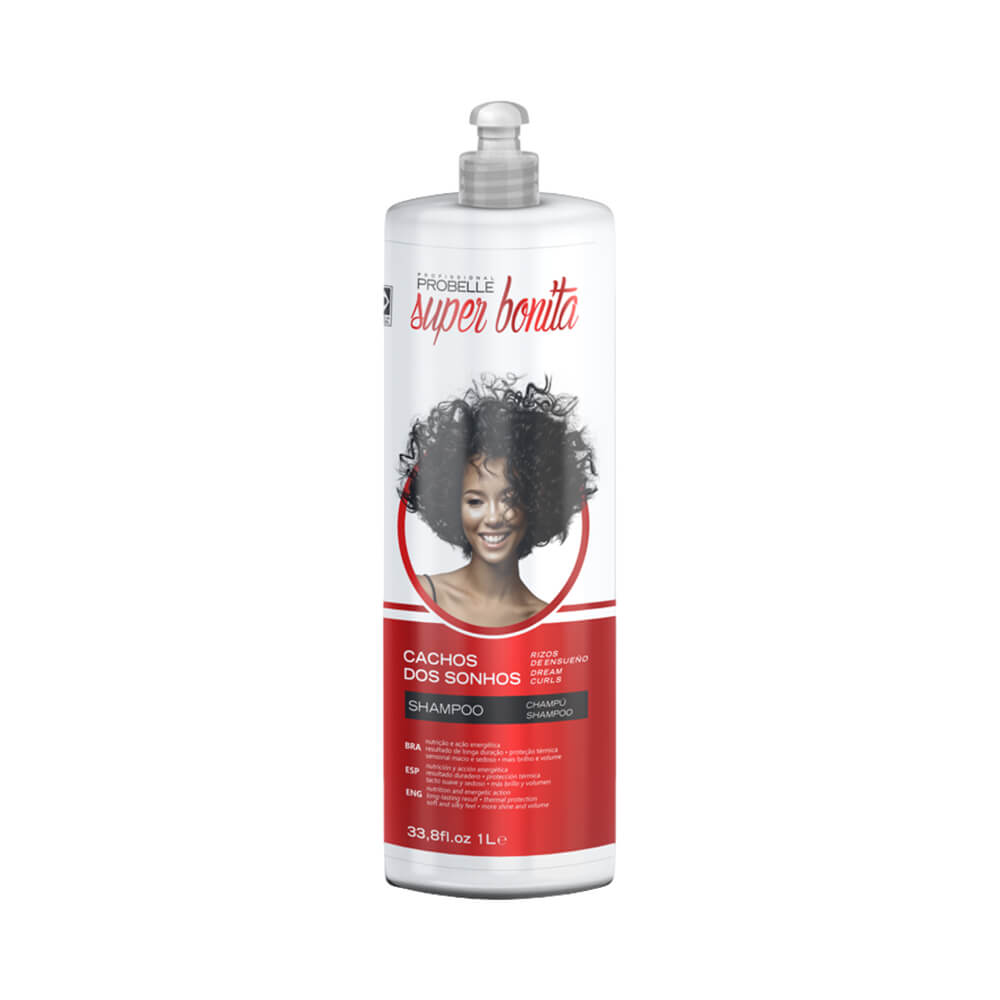 Shampoo Probelle Super Bonita Cachos dos Sonhos 1L - embalagem frontal