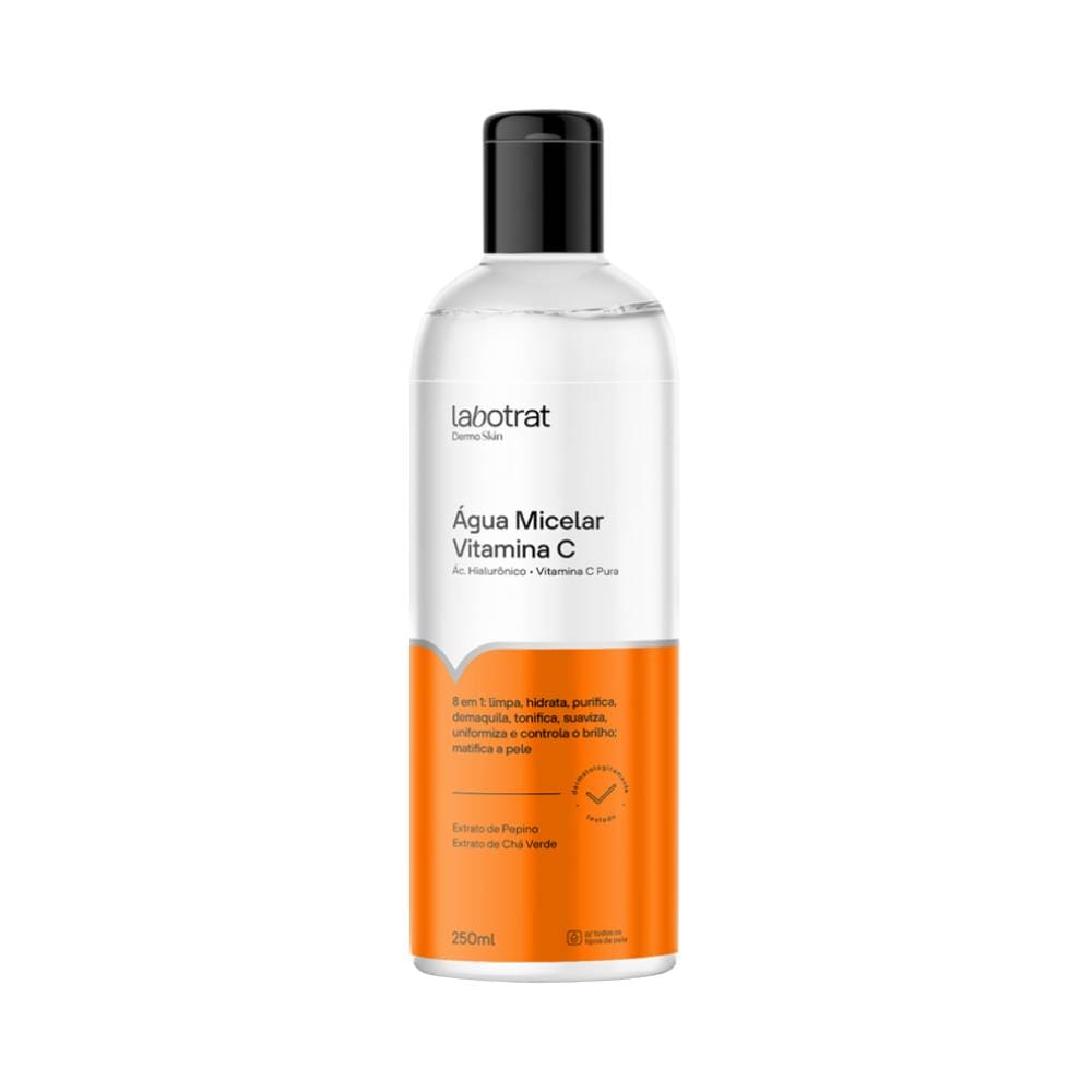 Água Micelar Labotrat Dermo Skin Vitamina C 250ml - frasco translúcido