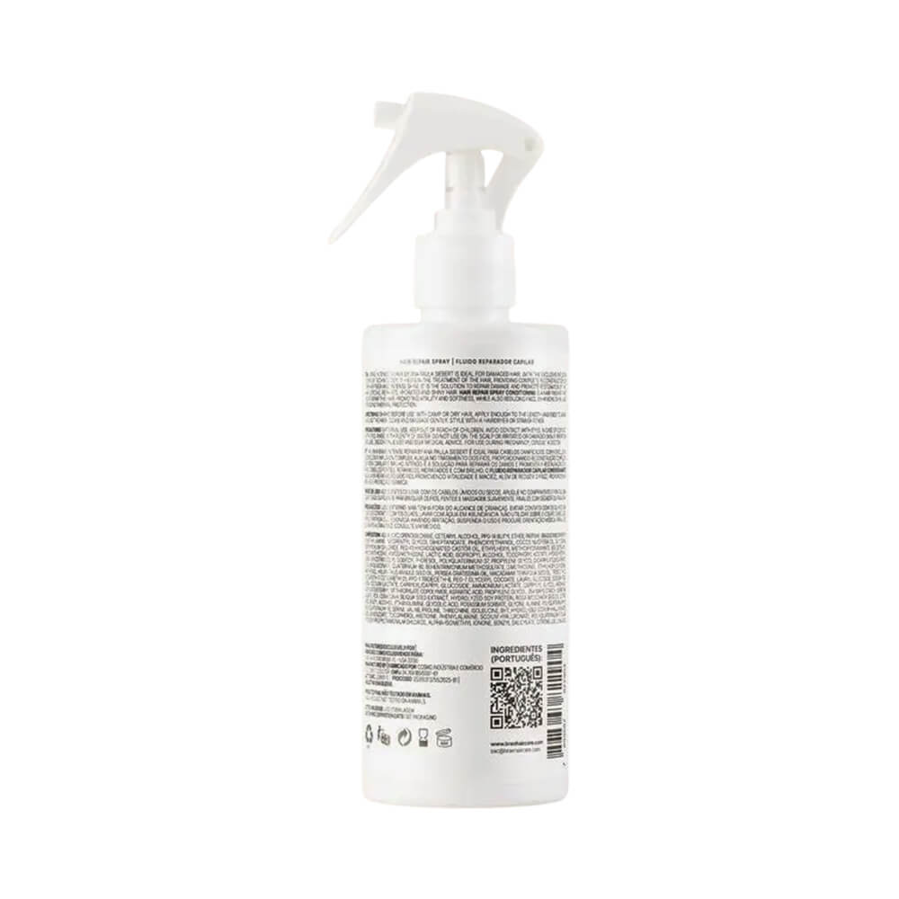 Fluido Braé Intense Repair by Ana Paula Siebert 260ml - verso da embalagem