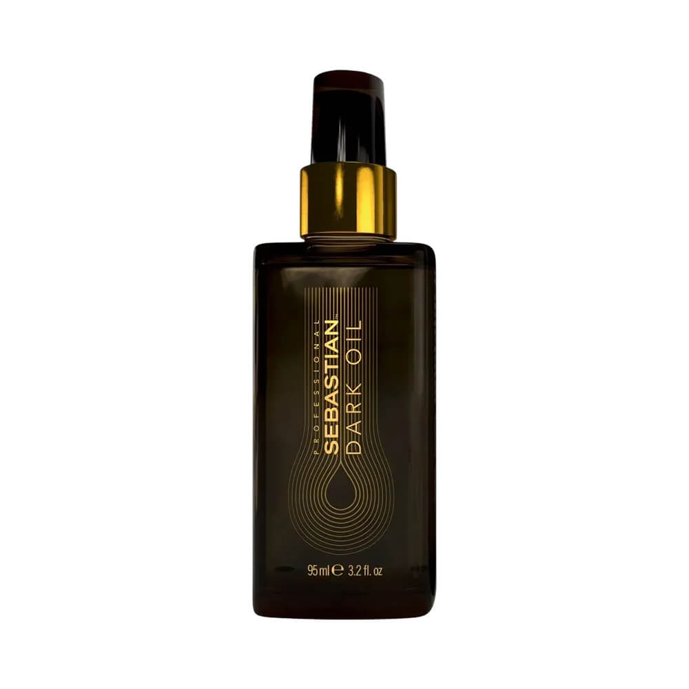 Frasco do Óleo Sebastian Dark Oil 95ml em vidro escuro com rótulo dourado