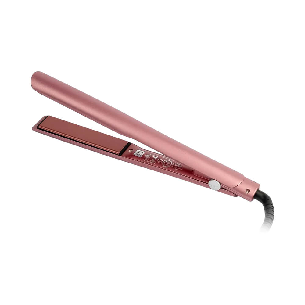 Detalhe das placas largas e controles de temperatura da Chapa Taiff Gloss Rose