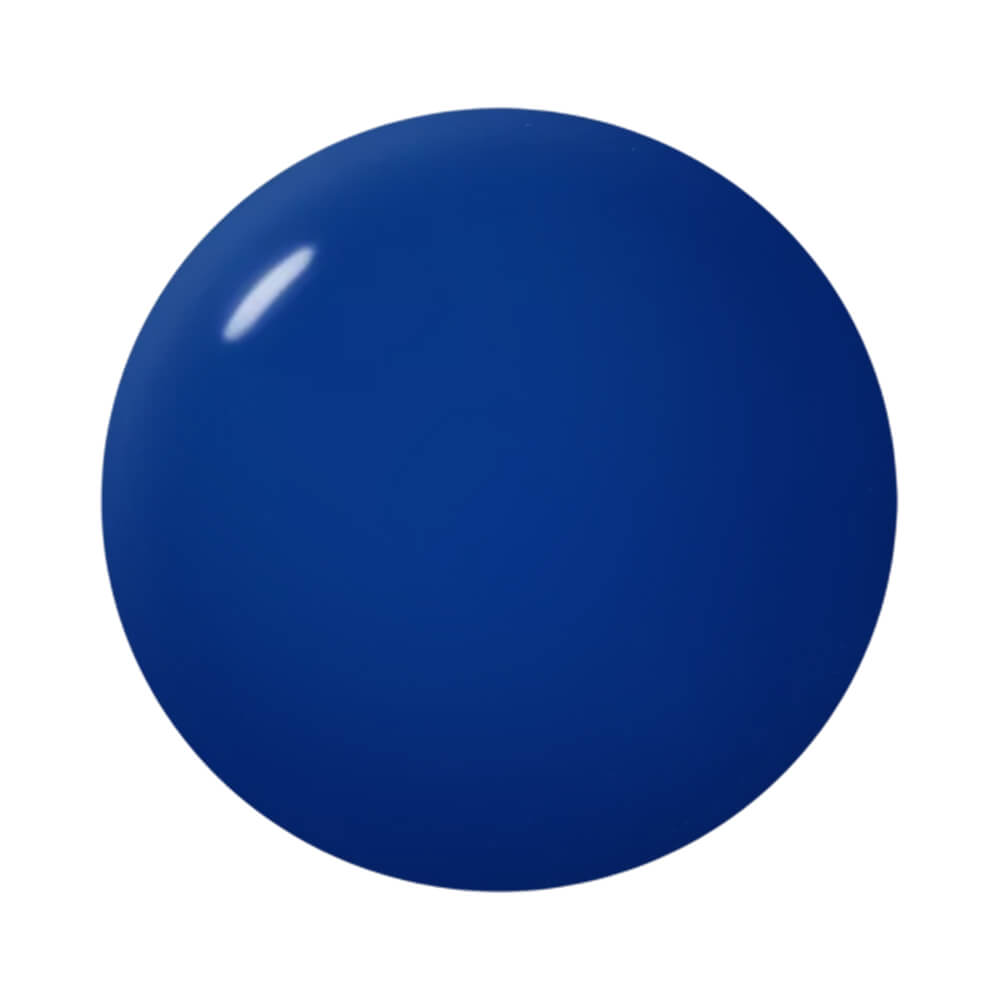 Amostra da cor azul escuro com acabamento cremoso do esmalte Impala