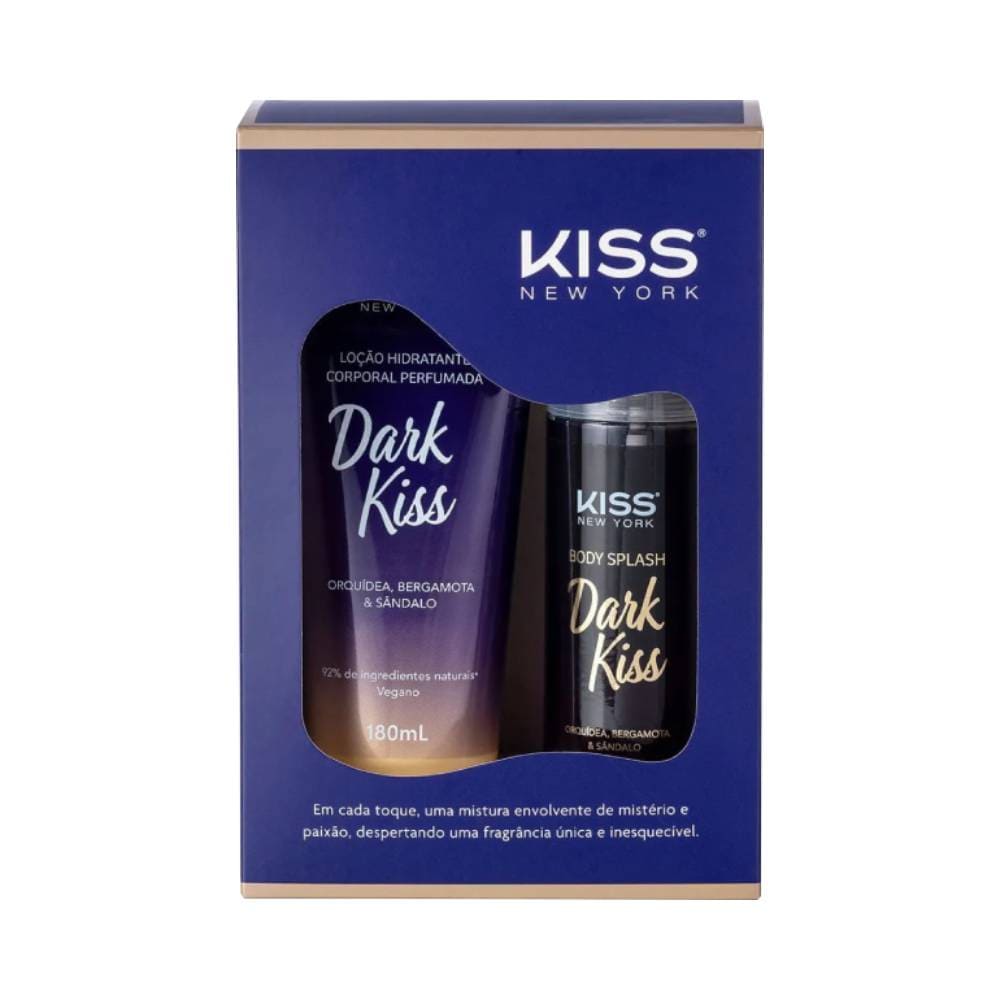Kit Kiss New York Dark Kiss - Body Splash e Loção Corporal