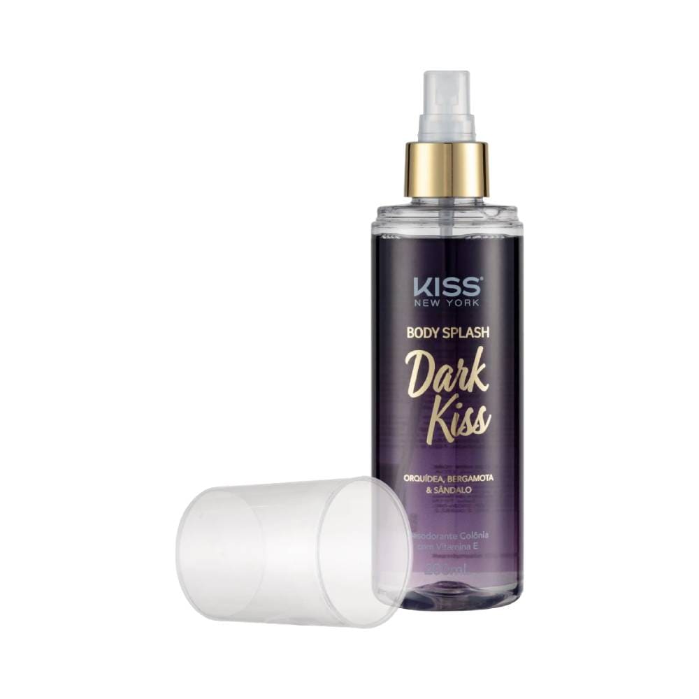Frasco do Body Splash Kiss New York Dark Kiss