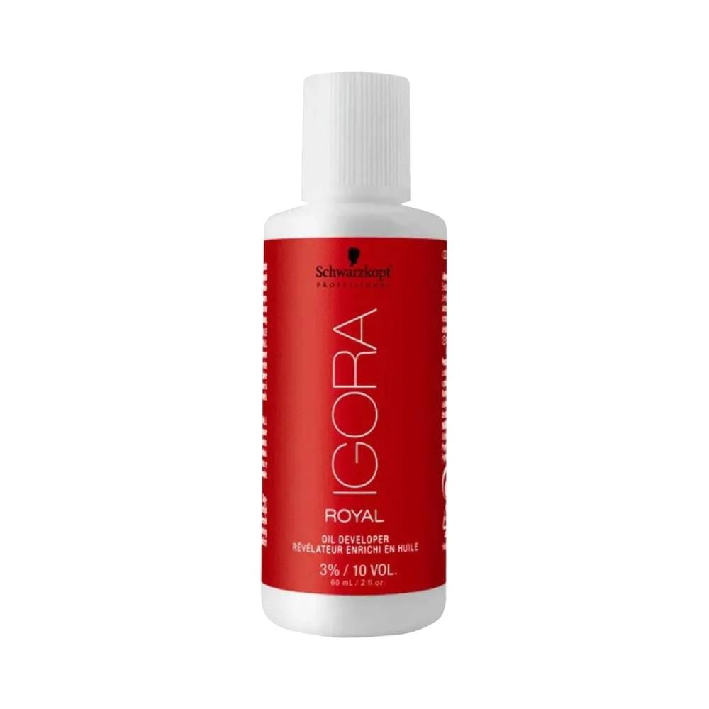 Frontal da embalagem Oxigenada Igora Royal 3% 60ml