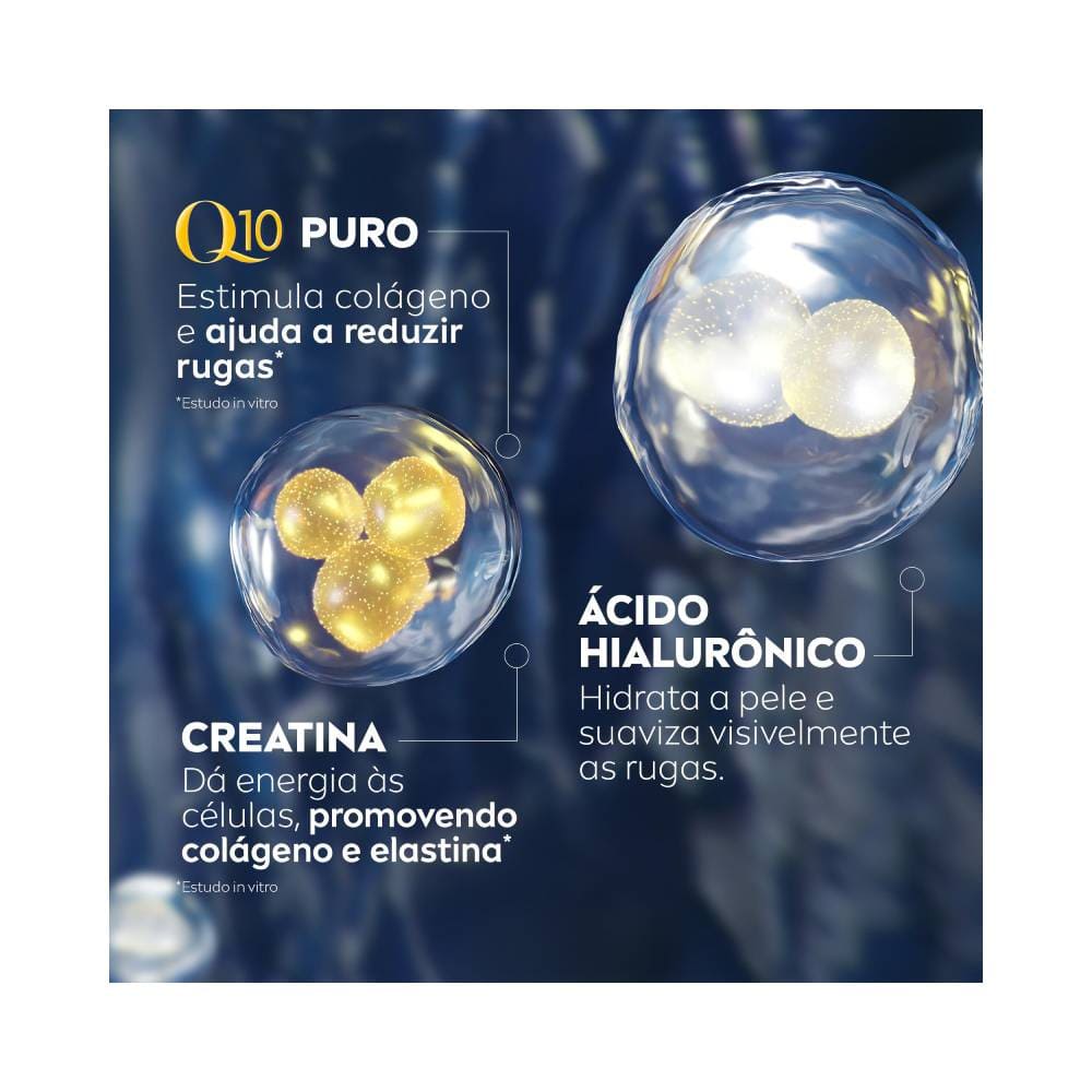 Ingredientes ativos e benefícios do Nivea Q10 Power Noite