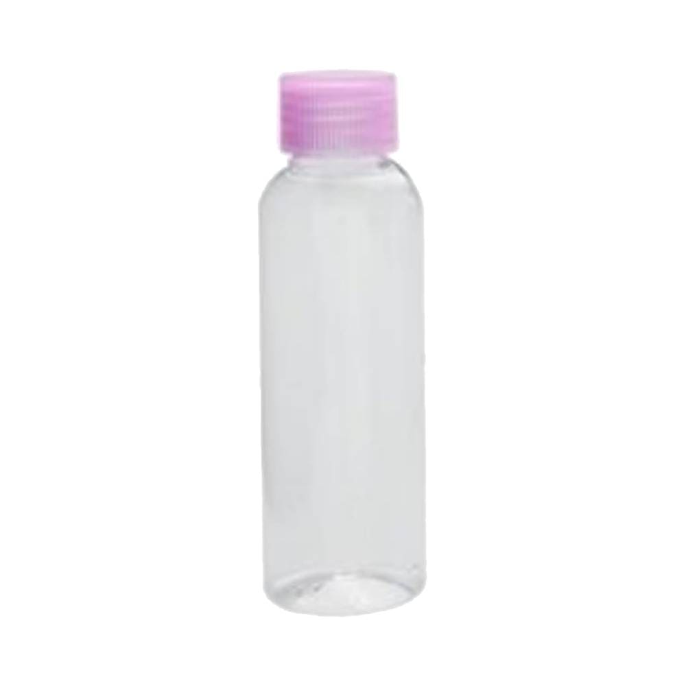 Frasco de viagem Marco Boni 100ml transparente com tampa rosa