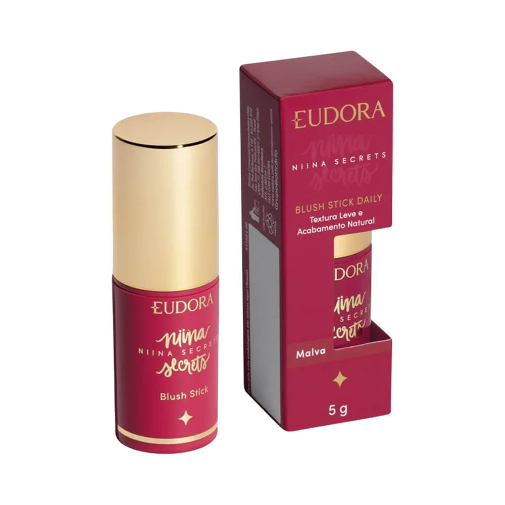 Produto com embalagem e caixa ao fundo destacando a cor Malva