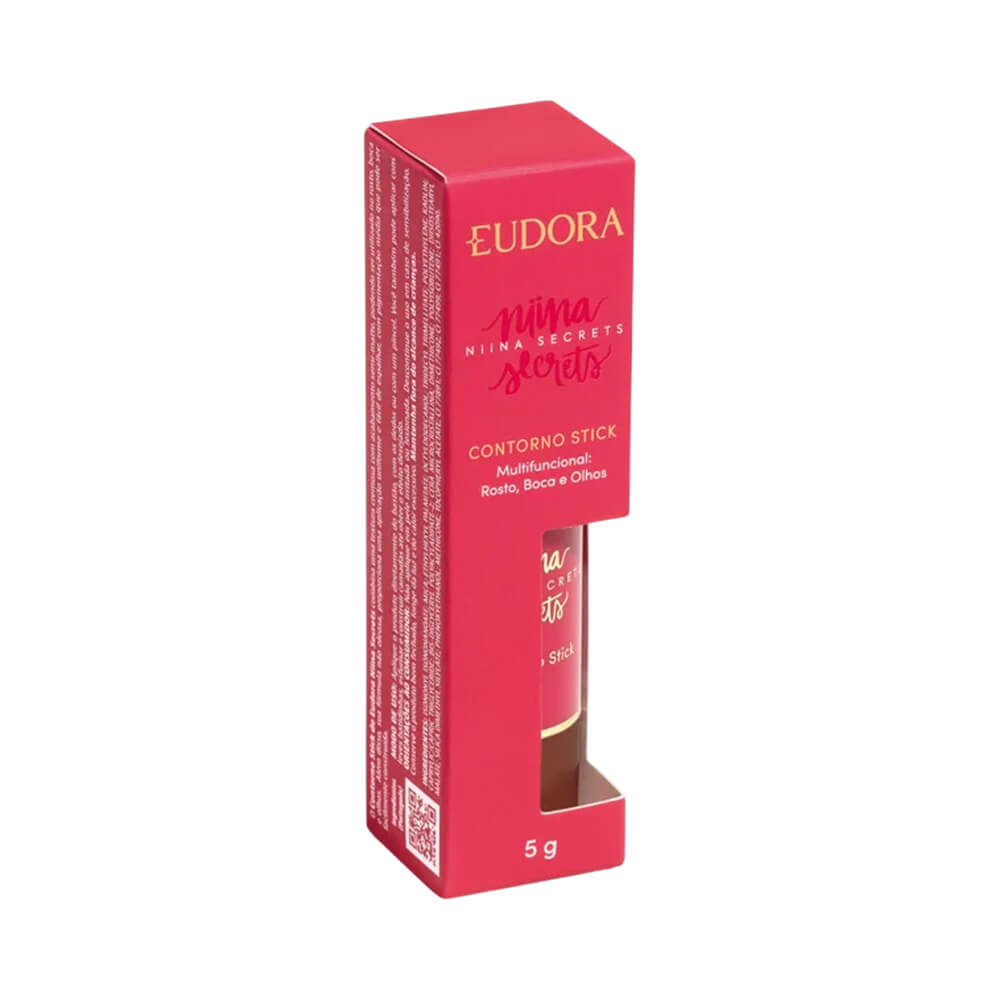 Embalagem fechada do contorno em stick Niina Secrets Cor 3 com caixa rosa