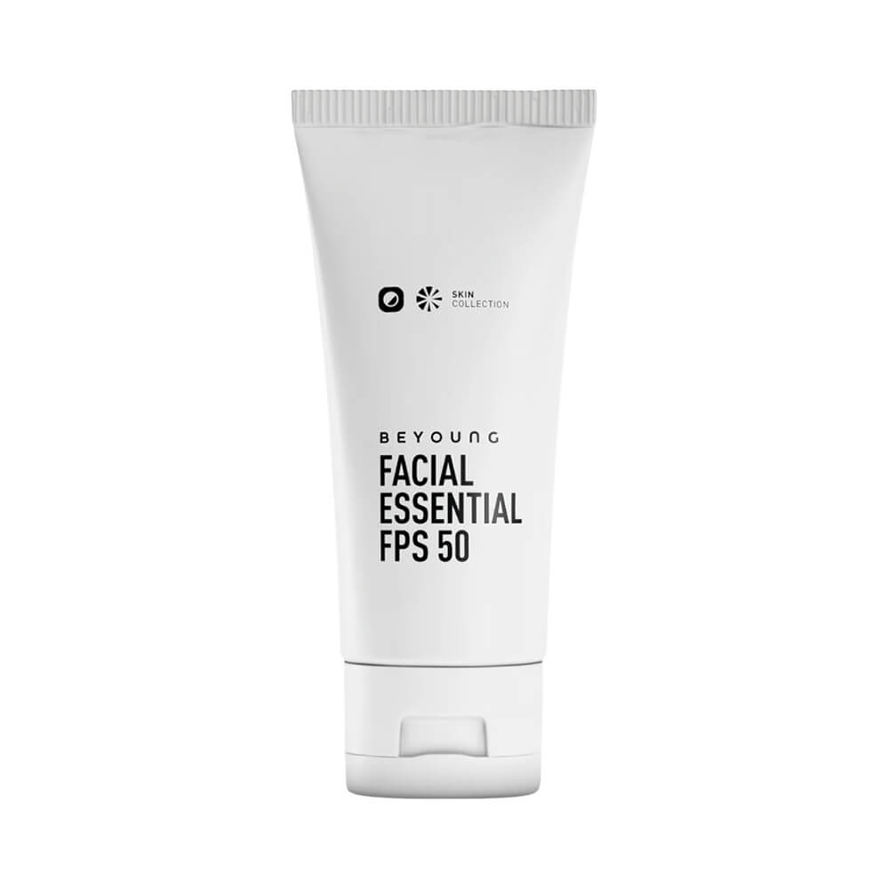 Tubo branco do Protetor Solar Beyoung Essential FPS 50 35g