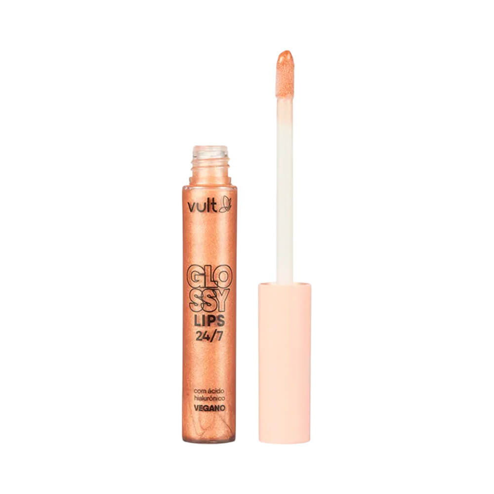 Imagem do gloss labial da marca Vult, modelo Glossy Lips 24/7 na cor Pérola Cintilante