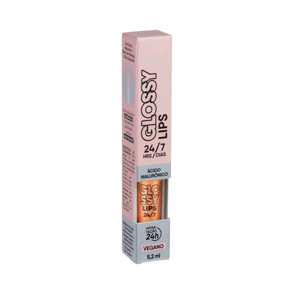 Imagem da embalagem do gloss Vult Glossy Lips 24/7 na cor Pérola Cintilante