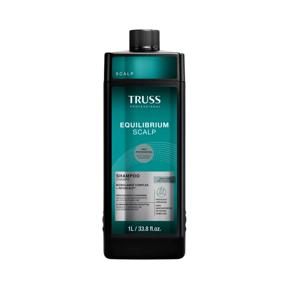 Frente da embalagem do Shampoo Truss Equilibrium Scalp 1L