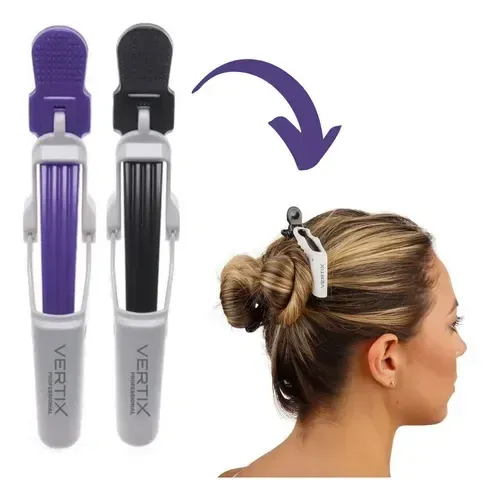 Grampos Vertix Power Grip mostrando detalhes do mecanismo de fechamento e textura antiderrapante