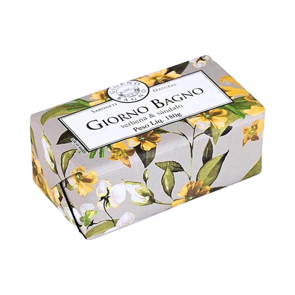 Embalagem do Sabonete Giorno Bagno Verbena e Sândalo 180g