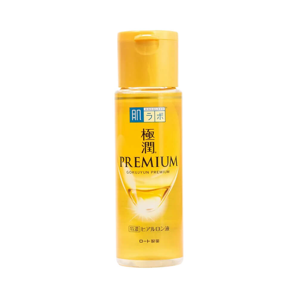 Loção Facial Hada Labo Gokujyun Super Hyaluronic Lotion 170ml - frasco translúcido amarelo