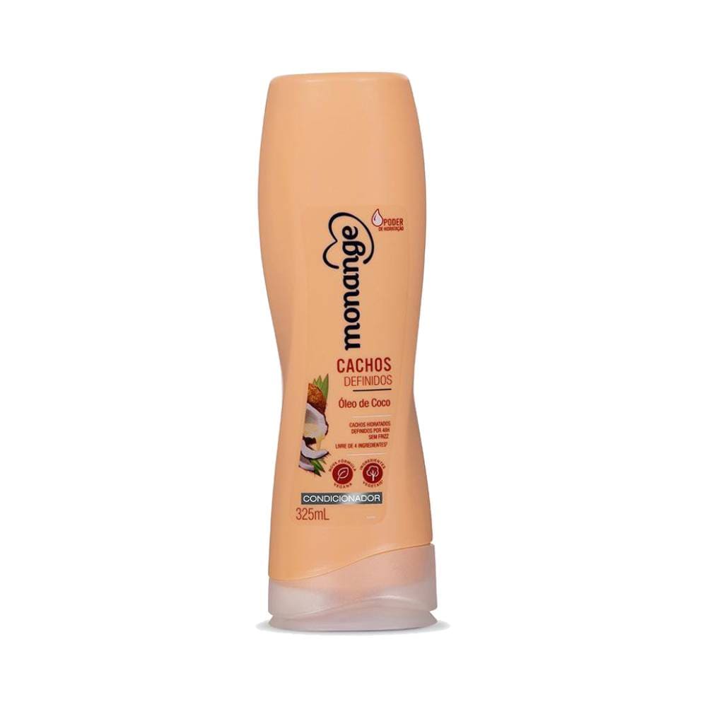 Condicionador Monange Cachos Que Tal 325ml - embalagem frontal