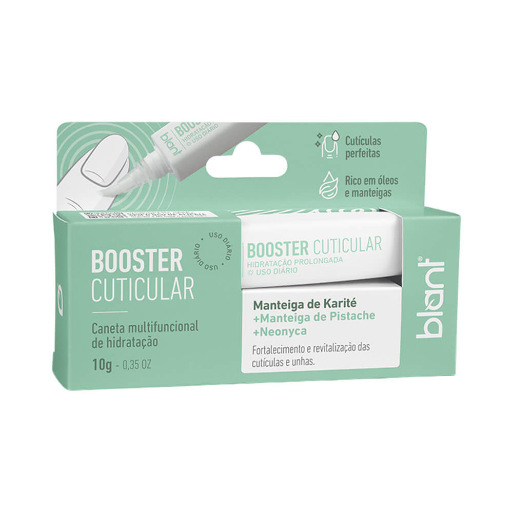 Caneta Blant Booster Cuticular 10g com design minimalista e aplicador fino